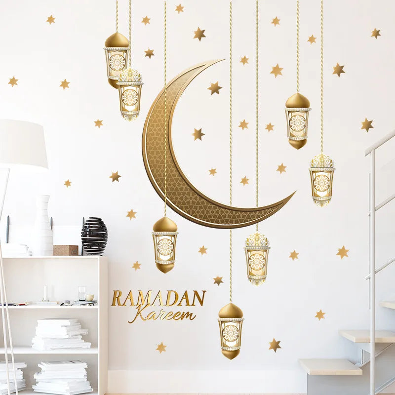 Ramadan/ Islam Wall Stickers- Star Lantern 2026 Home Decorations.