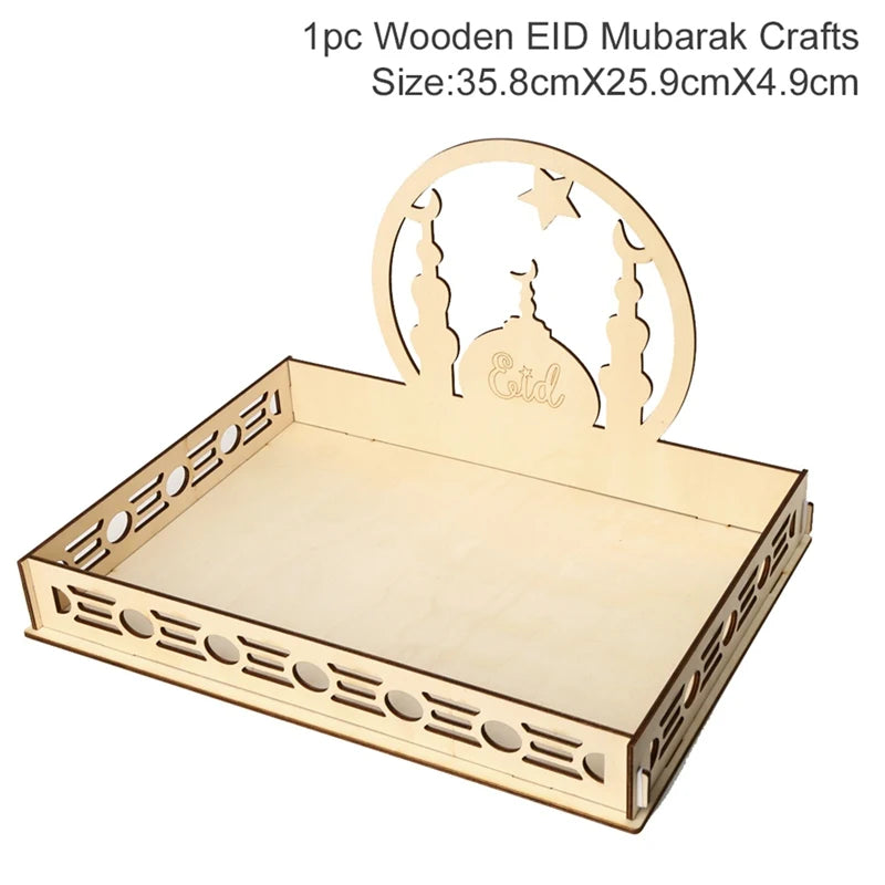 Wooden Eid Mubarak Table Decor — Ramadan & Eid Display Piece