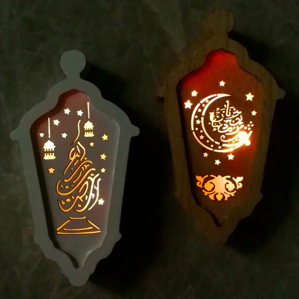 Wooden Eid Mubarak Table Decor — Ramadan & Eid Display Piece