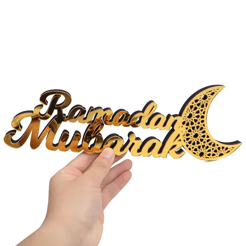 Ramadan Mubarak Acrylic Ornament 2026 -Decoration for Home.