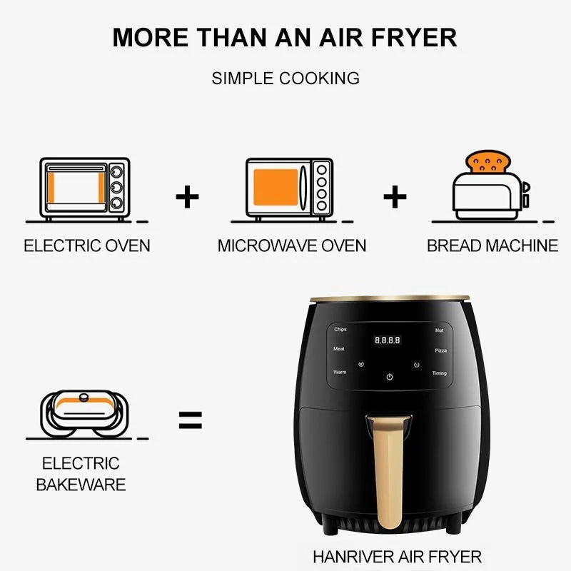 WERGANUASA 6L Smart Touch Air Fryer