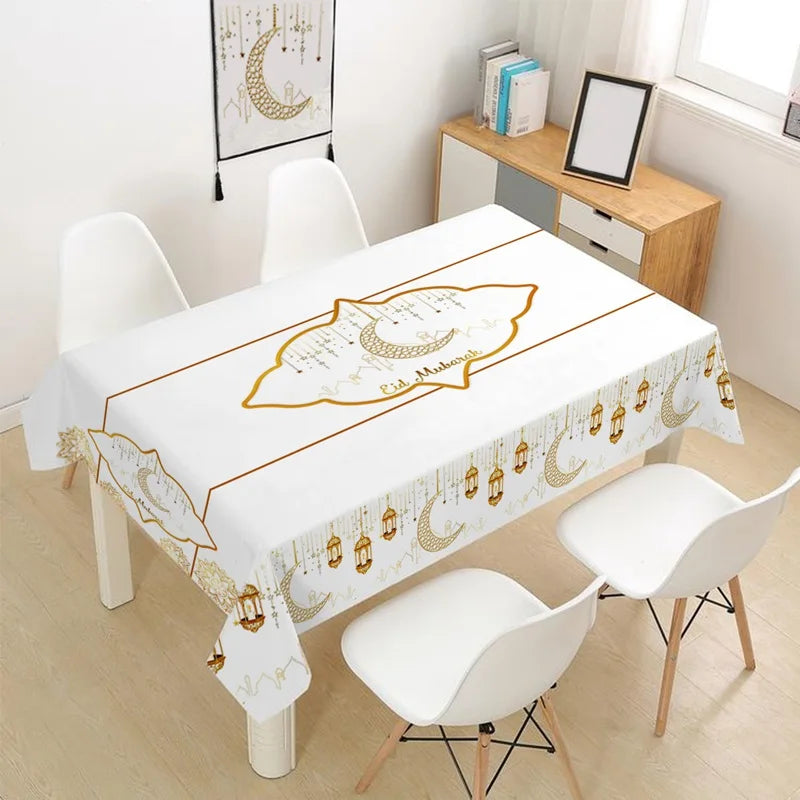 Eid Mubarak Tablecloth – Ramadan & Eid Home Table Decoration (2026)