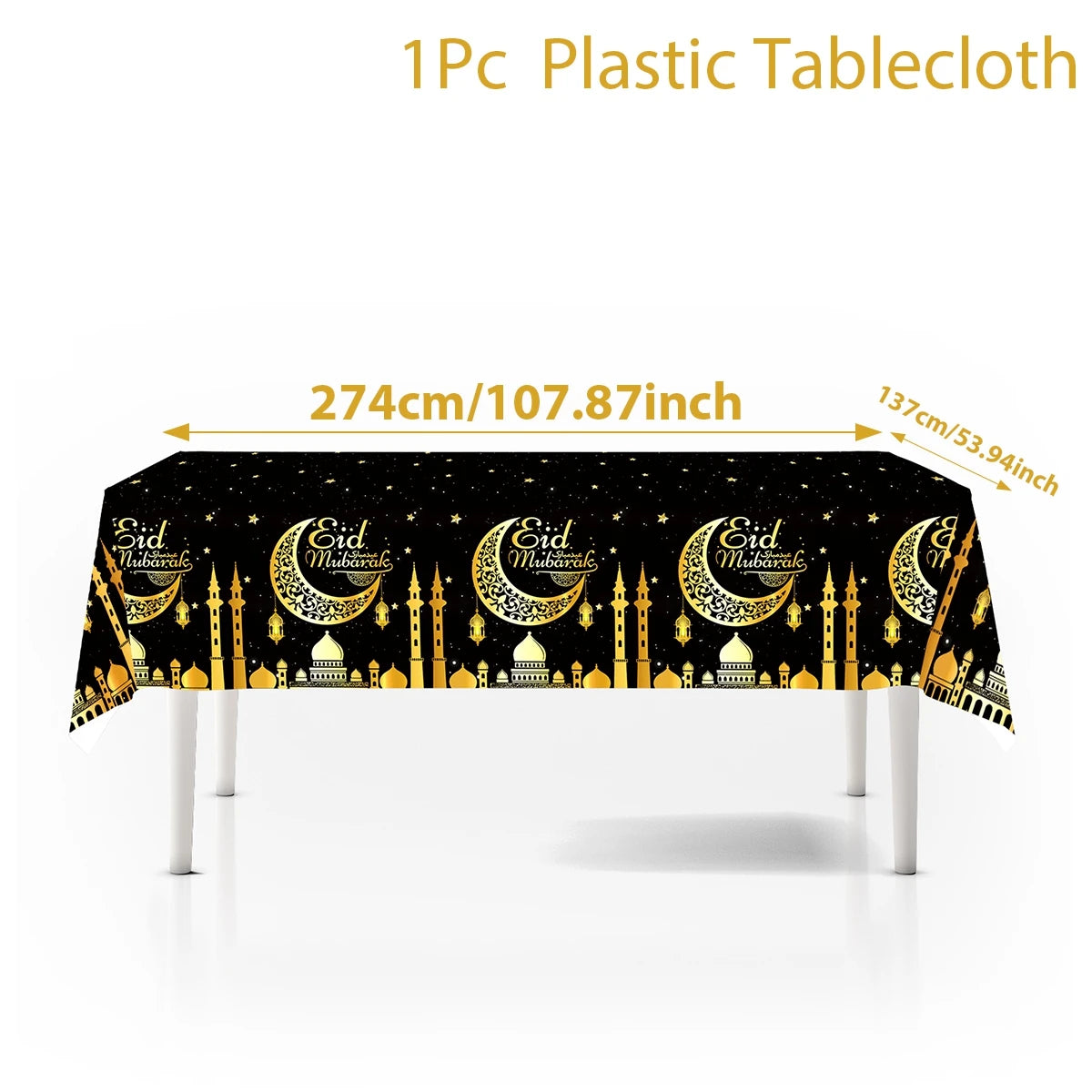 Eid Mubarak Tablecloth – Ramadan & Eid Home Table Decoration (2026)