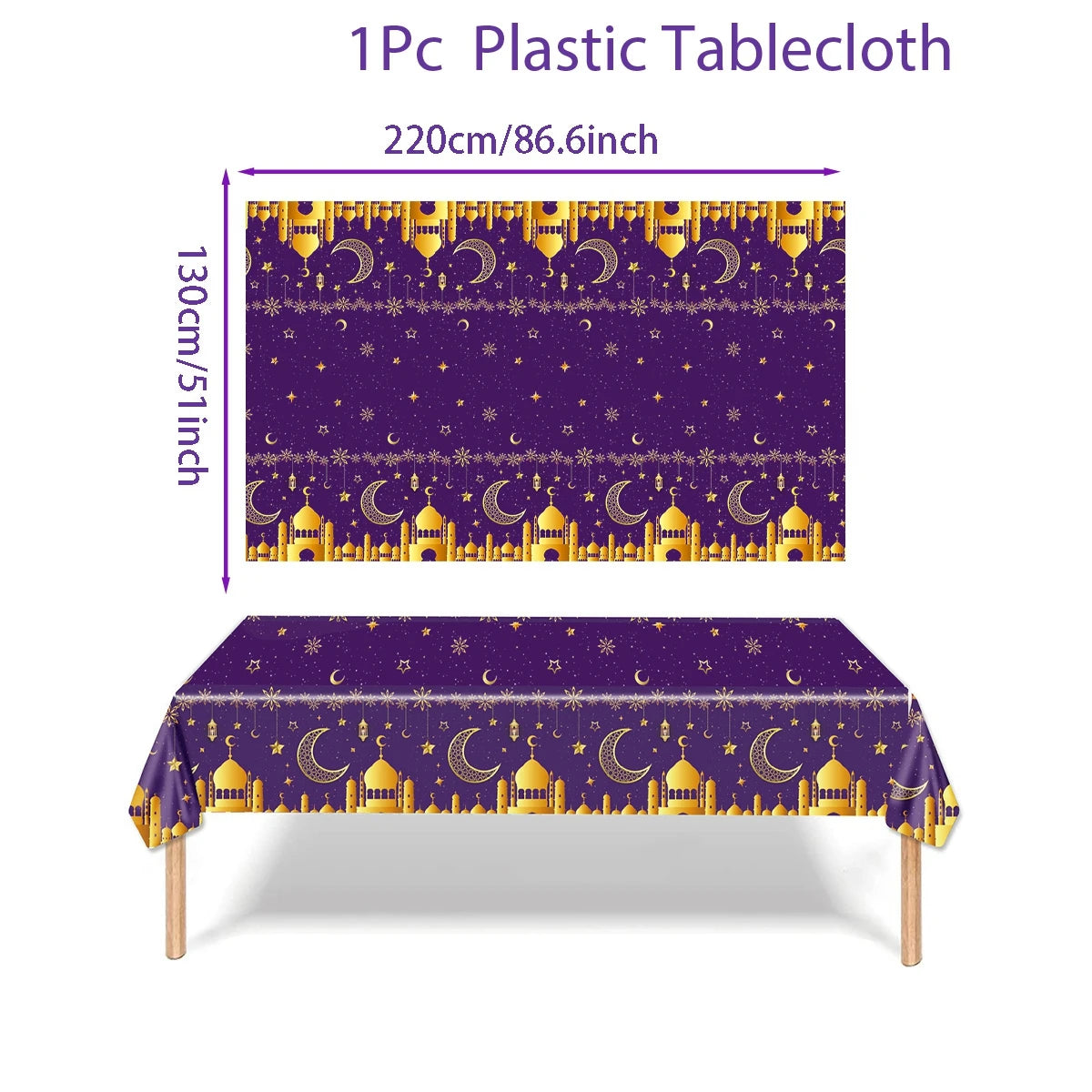 Eid Mubarak Tablecloth – Ramadan & Eid Home Table Decoration (2026)