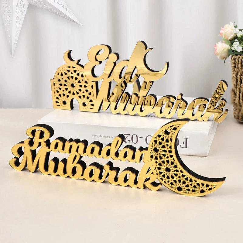 Ramadan Mubarak Acrylic Ornament 2026 -Decoration for Home.