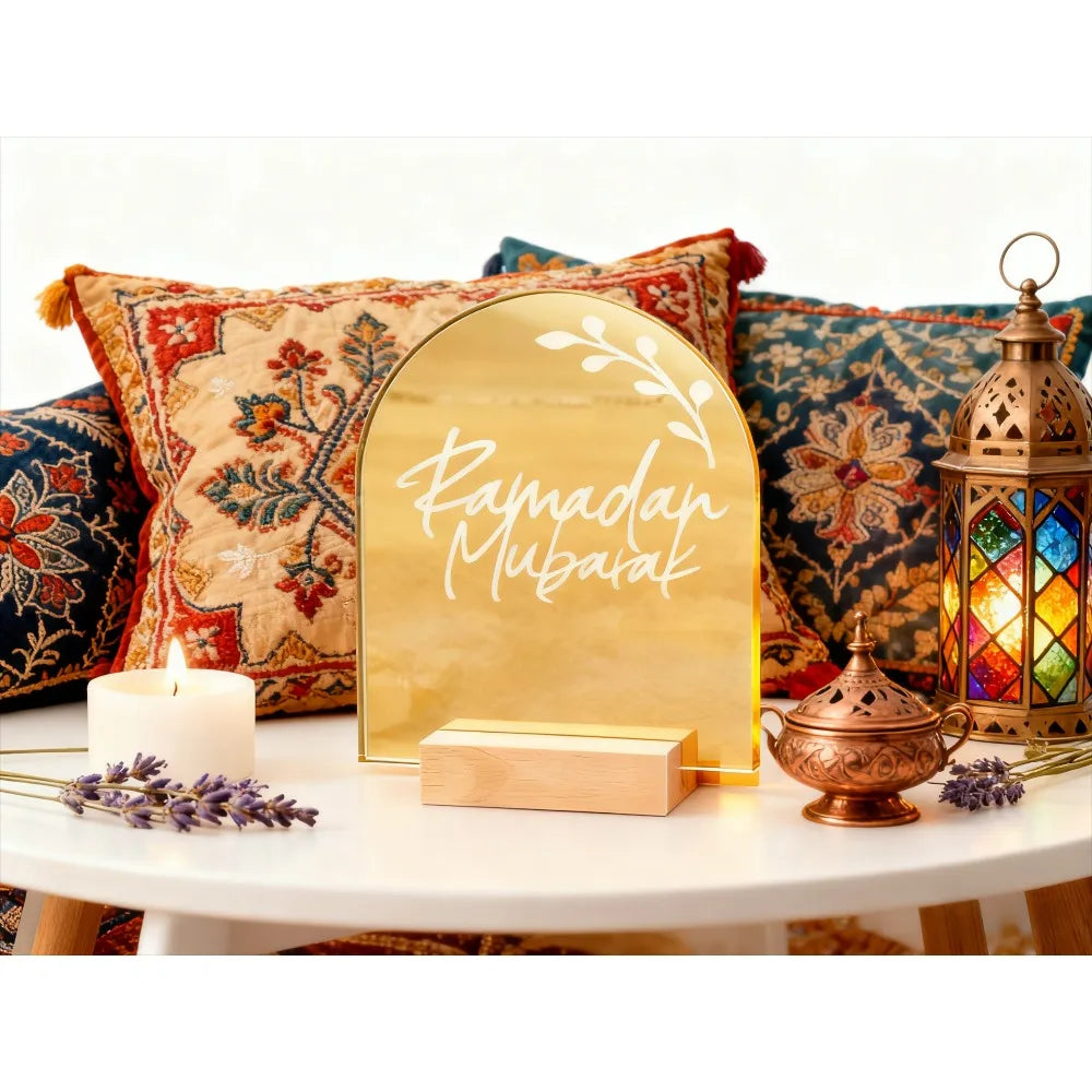 Ramadan home decor-Acrylic & Wood Decor