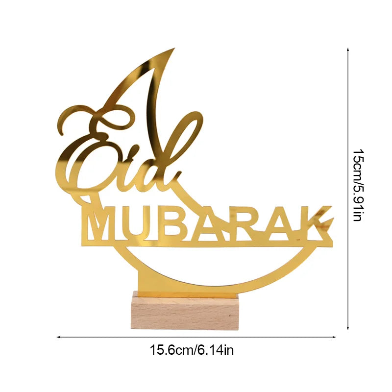 Ramadan Mubarak Acrylic Ornament 2026 -Decoration for Home.