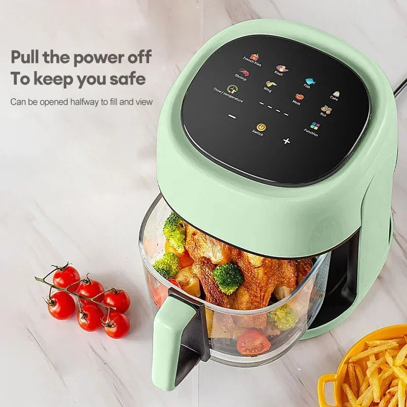 BALASHOV 4.5L Smart Oil-Free Air Fryer with Viewing Window