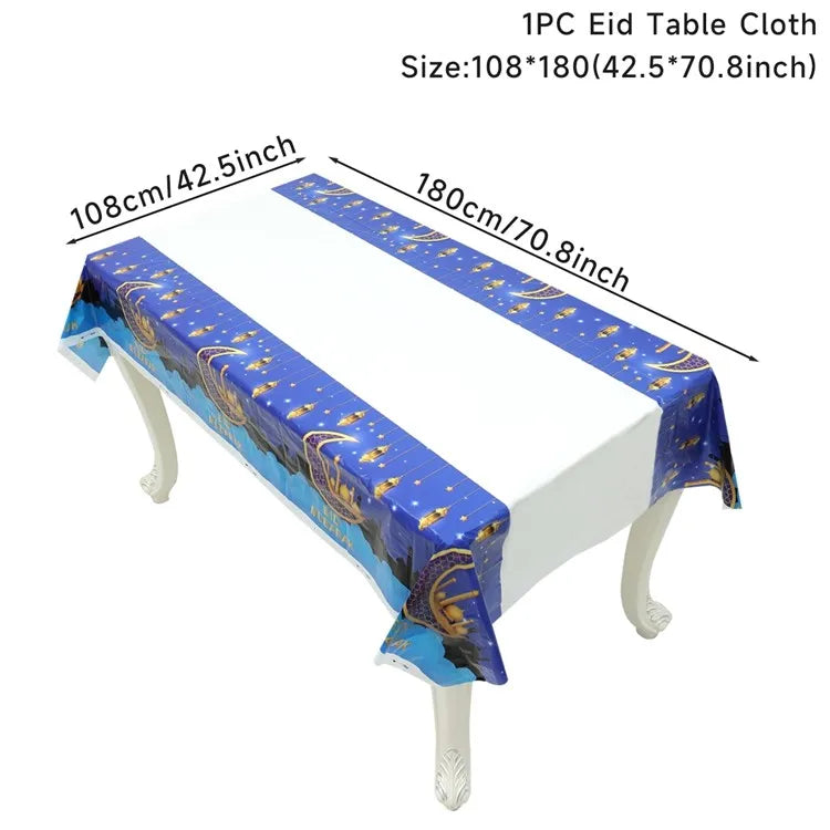 Eid Mubarak Tablecloth – Ramadan & Eid Home Table Decoration (2026)