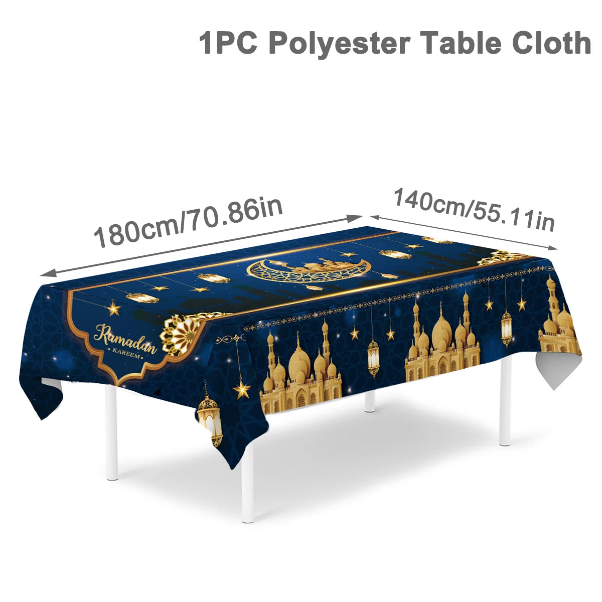 Eid Mubarak Tablecloth – Ramadan & Eid Home Table Decoration (2026)