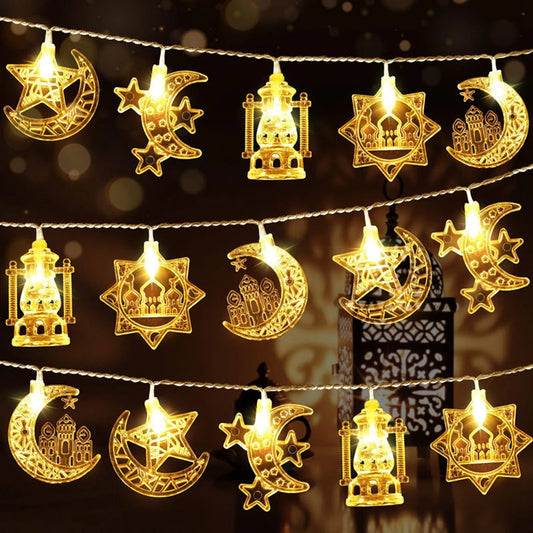 Ramadan Mubarak LED String Lights –  Home Decoration 2026