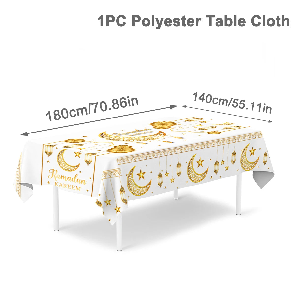 Eid Mubarak Tablecloth – Ramadan & Eid Home Table Decoration (2026)