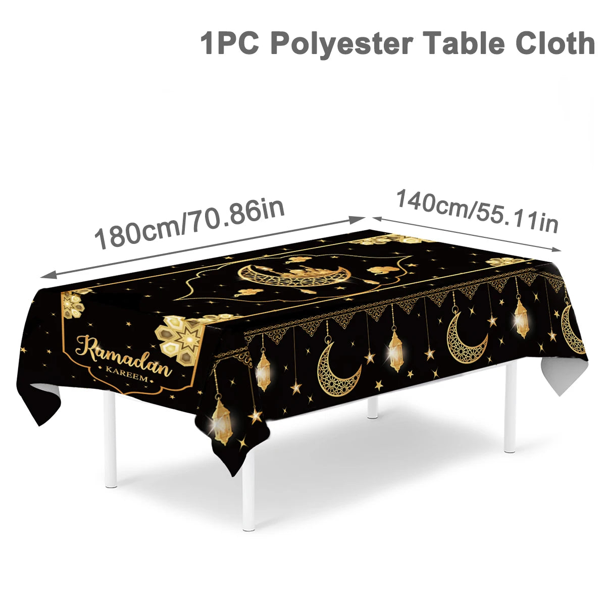 Eid Mubarak Tablecloth – Ramadan & Eid Home Table Decoration (2026)