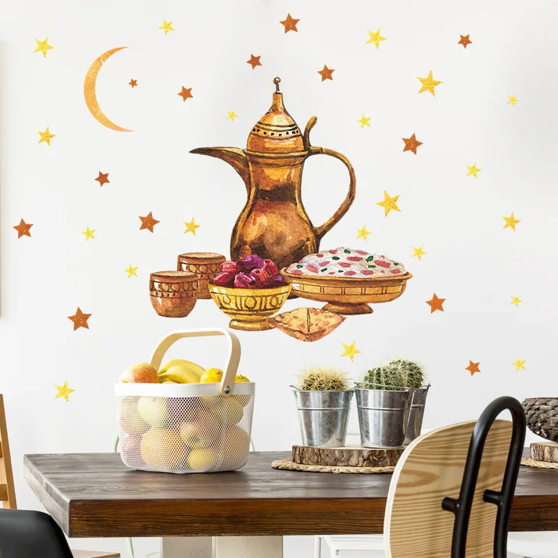 Ramadan/ Islam Wall Stickers- Star Lantern 2026 Home Decorations.
