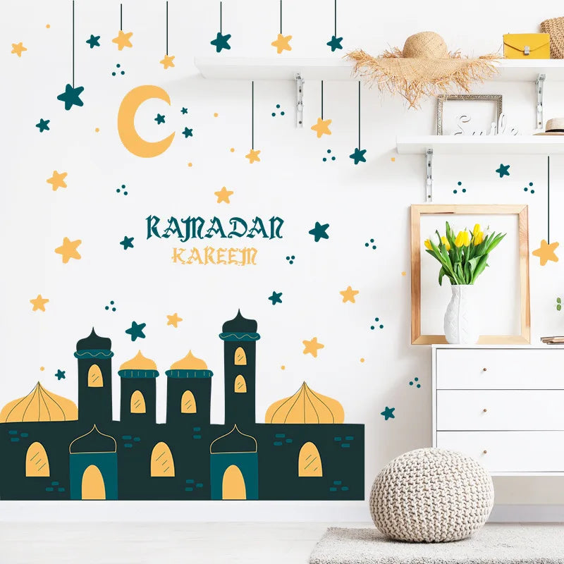 Ramadan/ Islam Wall Stickers- Star Lantern 2026 Home Decorations.