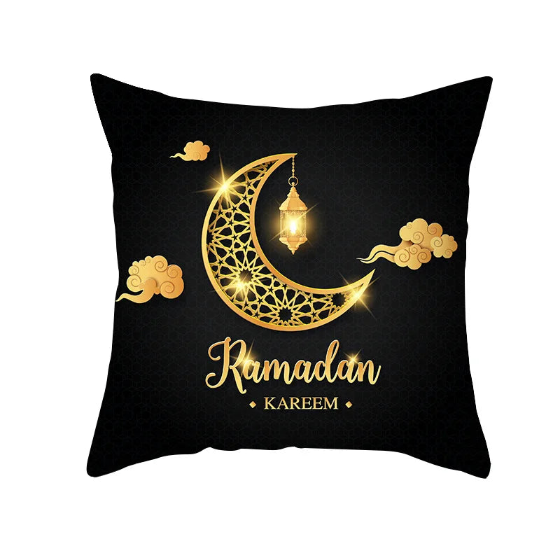 2025 Ramadan Mubarak Pillowcase — Islamic Home Decor
