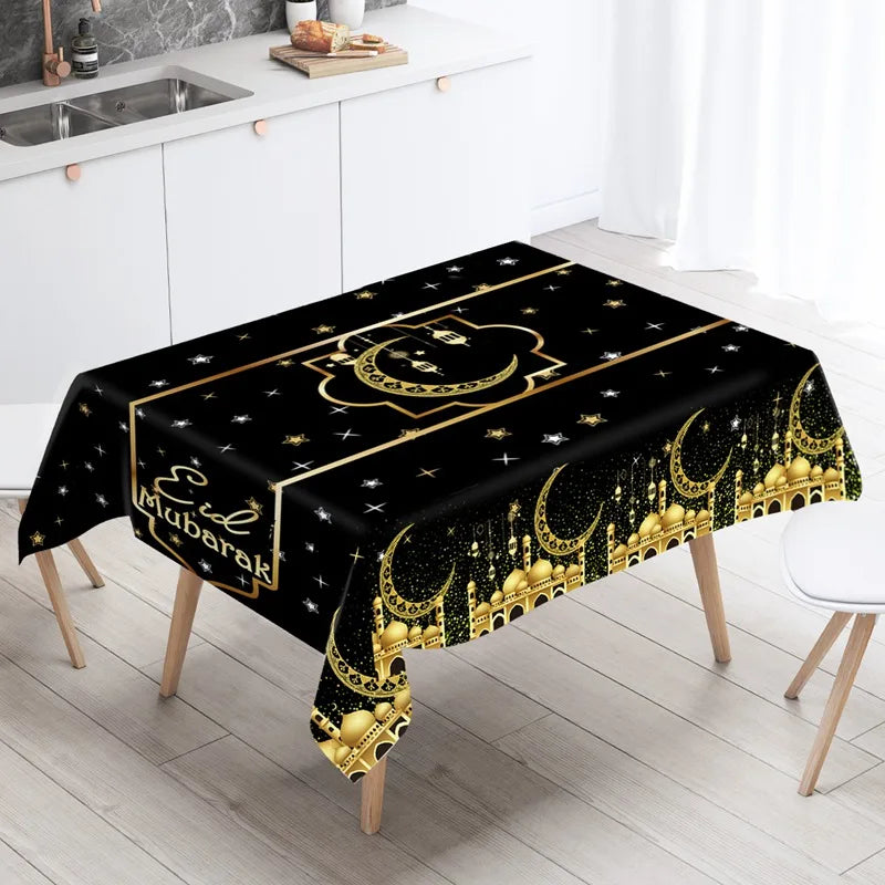 Eid Mubarak Tablecloth – Ramadan & Eid Home Table Decoration (2026)