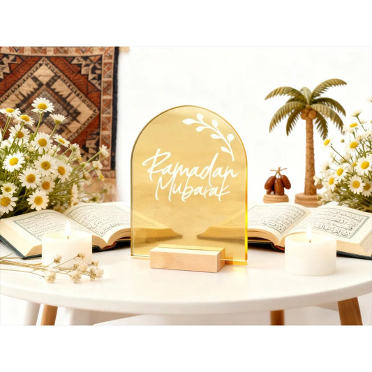 Ramadan home decor-Acrylic & Wood Decor