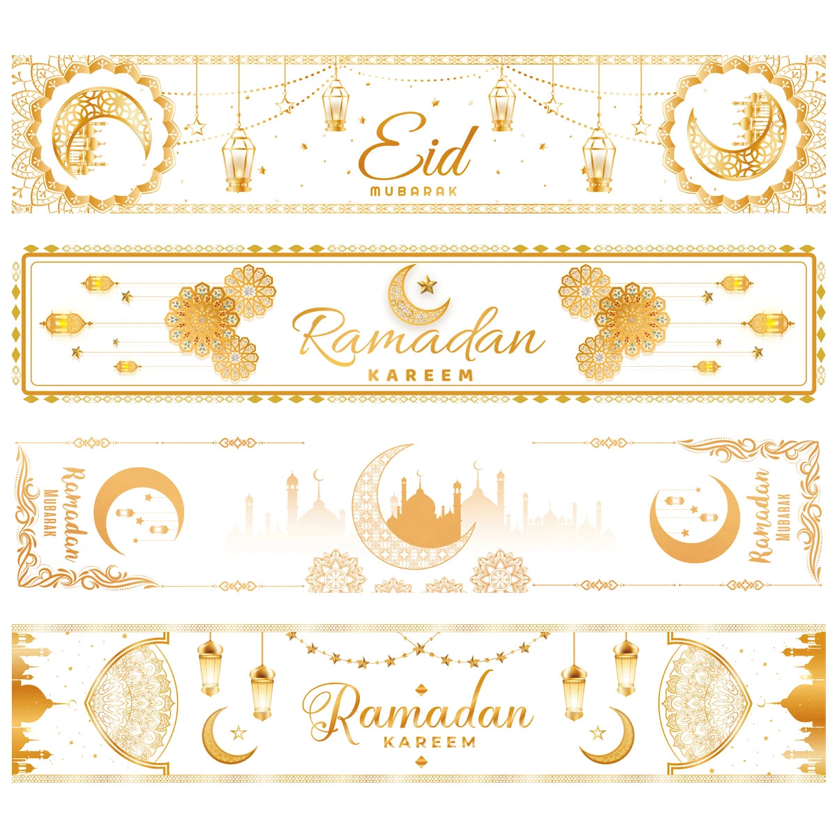 Ramadan Kareem Table Runner – Eid Mubarak Home Decoration (2026).