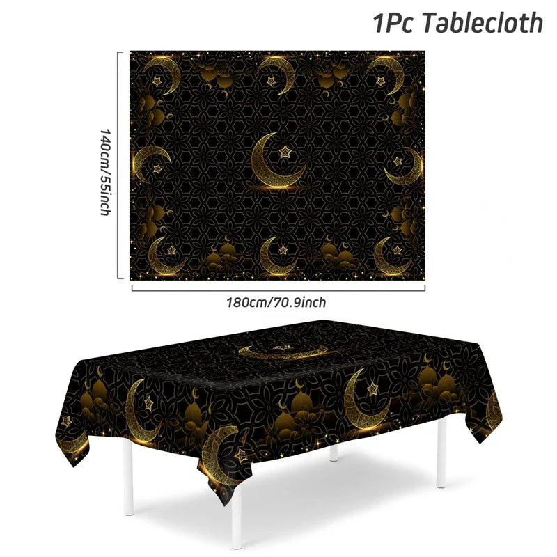 Eid Mubarak Tablecloth – Ramadan & Eid Home Table Decoration (2026)